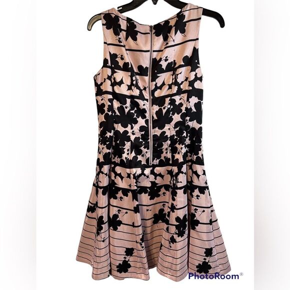 Julian Taylor Millennial Blush Pink and Black Fit and Flare Dress Size 6. … - Picture 2 of 6
